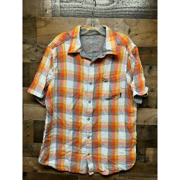 Merrell Men's Short Sleeve‎ Snap Button Up - Picture 1 of 3